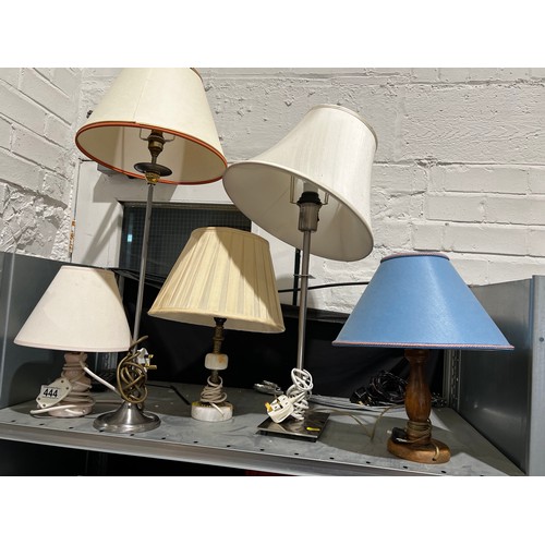 444 - 5 table lamps