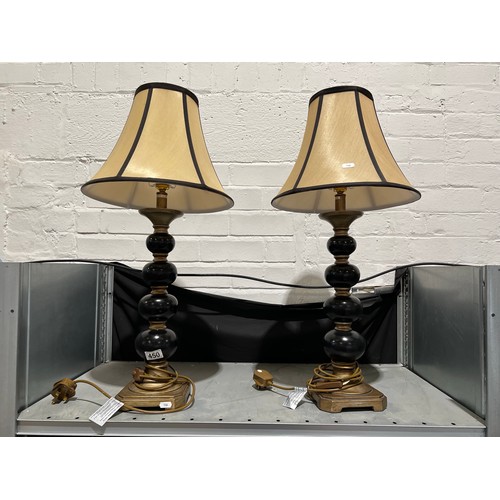 450 - Pair large table lamps