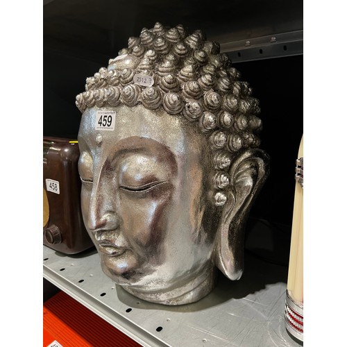 459 - Silvered Buddha head