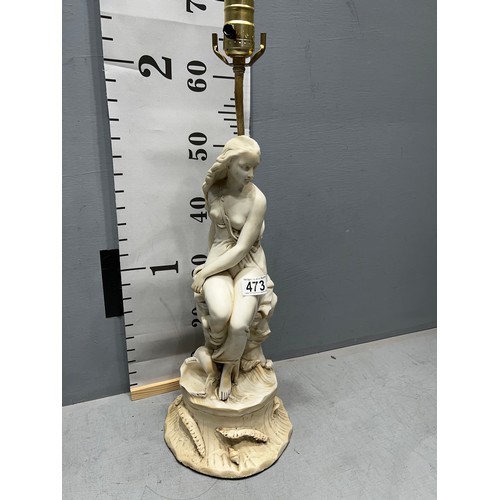 473 - Bisque girl lamp