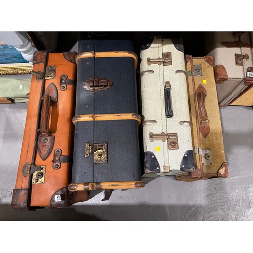 475 - 4 assorted vintage suitcases