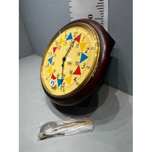 476 - Reproduction RAF wall clock. a/f