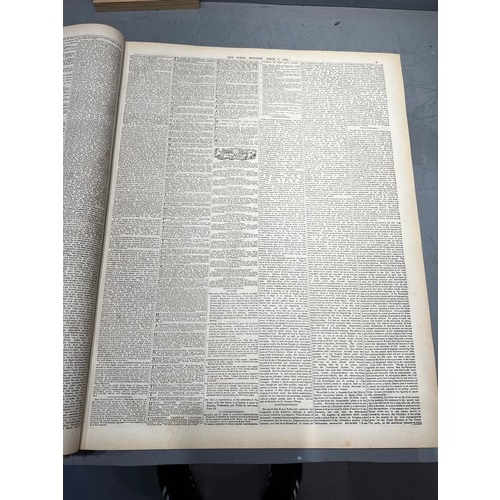 498 - Very large 'The Times' 1884 no. 2 newspaper book