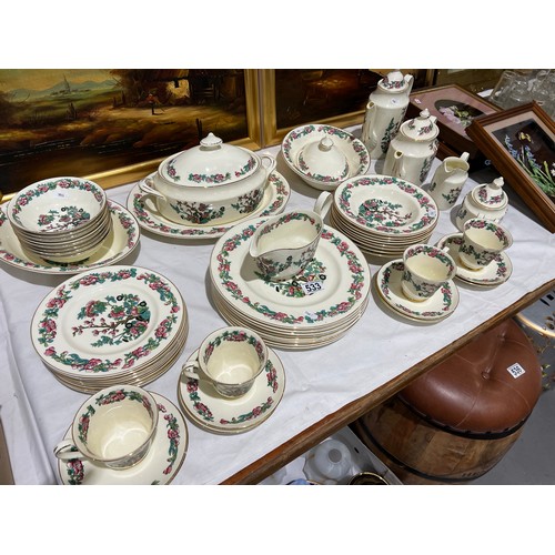 533 - Large quantity bone china 'Indian tree, dinner/tea ware approx 54 pieces