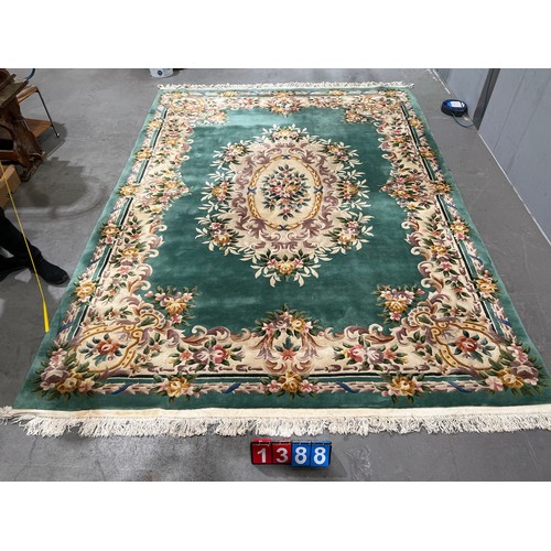 1388 - Large good quality rug 13ft x 9ft