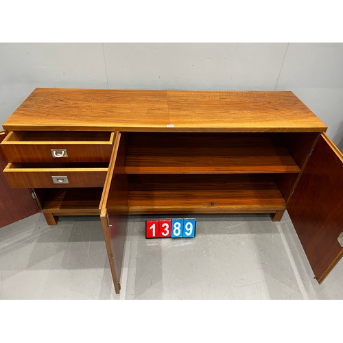 1389 - Superb Scandinavian mid century teak sideboard with fitted drawers