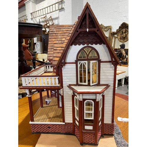 210A - American style dolls house with all furniture