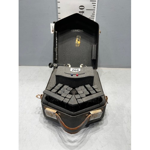 268 - Palantype stenotype typewriter