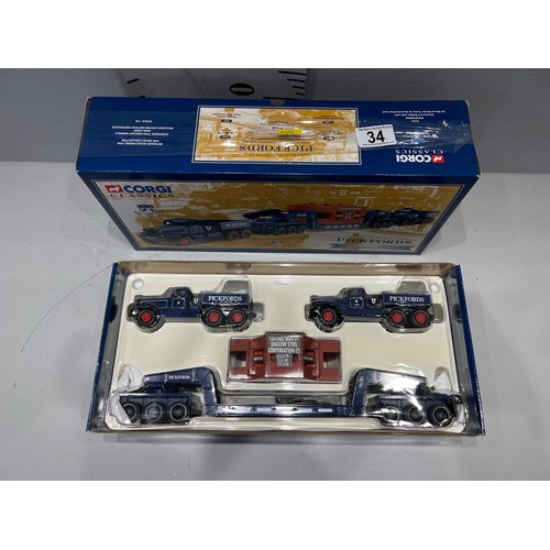 34 - Corgi classics pickfords removals & storage commemorative set boxed