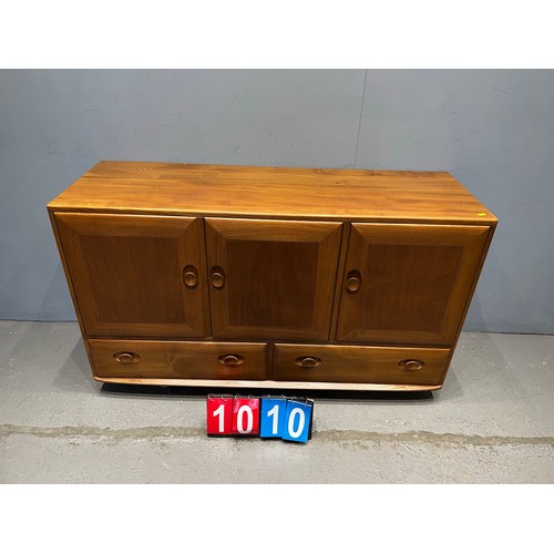 1010 - Blonde ercol sideboard. Very clean good grain