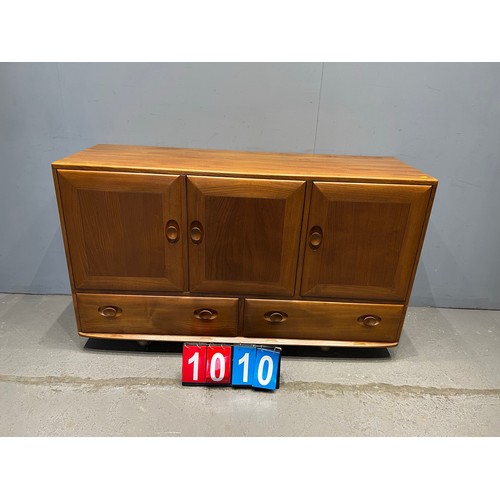 1010 - Blonde ercol sideboard. Very clean good grain