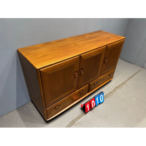 1010 - Blonde ercol sideboard. Very clean good grain