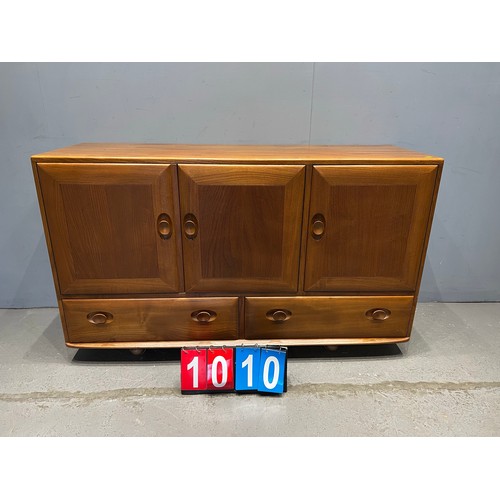 1010 - Blonde ercol sideboard. Very clean good grain