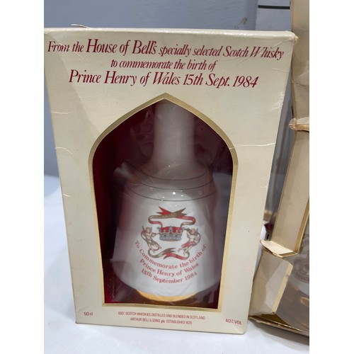 15 - 3 Wade bells whiskey decanters, unopened 'Royalty'