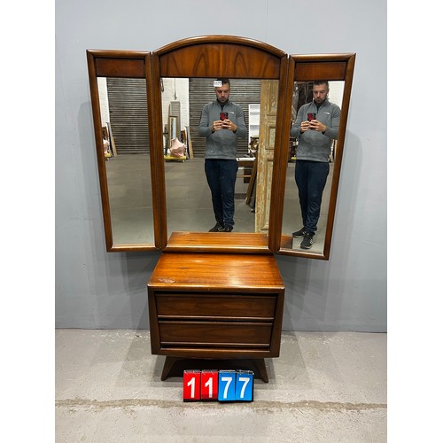 1177 - Mid century United furniture corporation dressing table / mirror