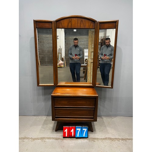 1177 - Mid century United furniture corporation dressing table / mirror