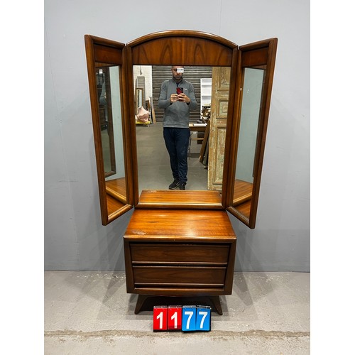 1177 - Mid century United furniture corporation dressing table / mirror