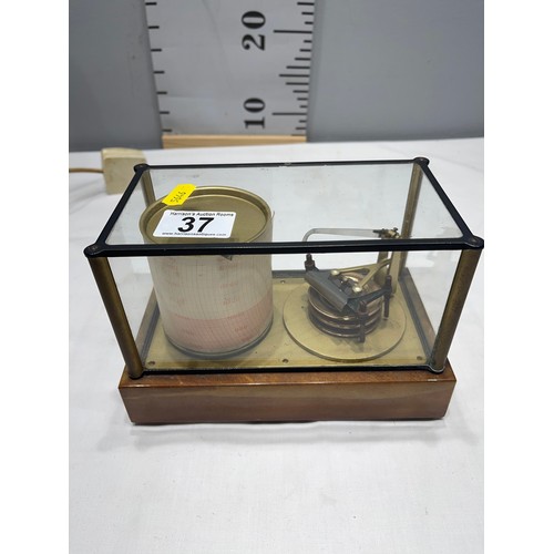 37 - Early 20thC Cased Barograph from Cooplands estate