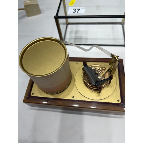 37 - Early 20thC Cased Barograph from Cooplands estate