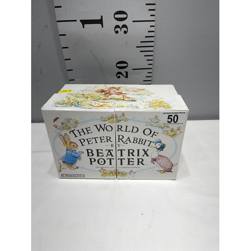 50 - The World of Peter Rabbit by Beatrix Potter books ( as new )