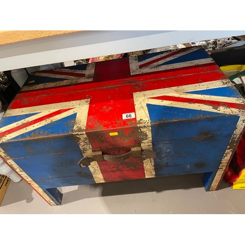 66 - Vintage British flag tool box