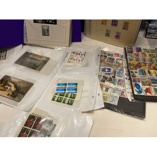 82 - Quantity stamps in covers + 2 binders stamps