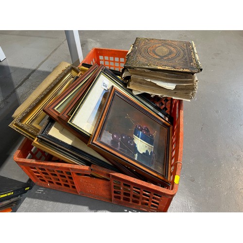 97 - large quantity pictures + distressed Bible. Cooplands estate