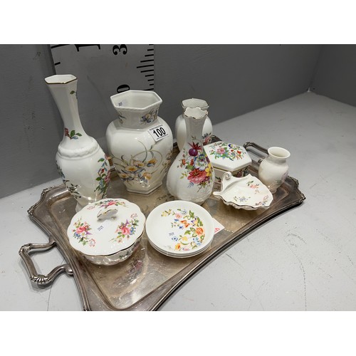 100 - 11 pieces Aynsley china