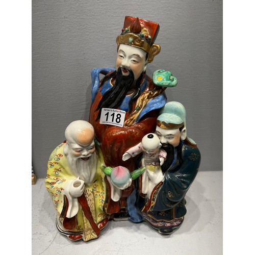 118 - Oriental figure group