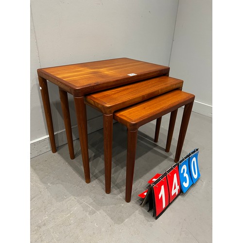 1430 - Danish teak nest of tables