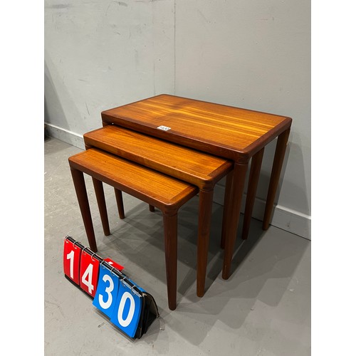 1430 - Danish teak nest of tables