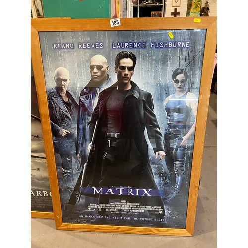 188 - Large film poster 'Matrix' Keanu Reeves