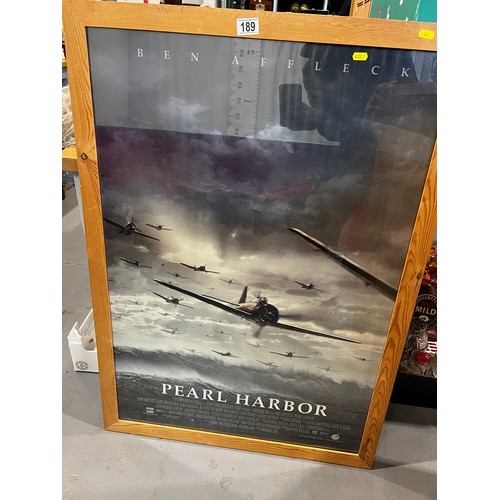 189 - Large film poster 'Pearl Harbour' Ben Affleck