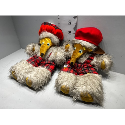 190 - 2 large Womble cuddly toys 'Uncle Bulgaria'