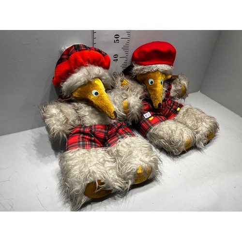 190 - 2 large Womble cuddly toys 'Uncle Bulgaria'