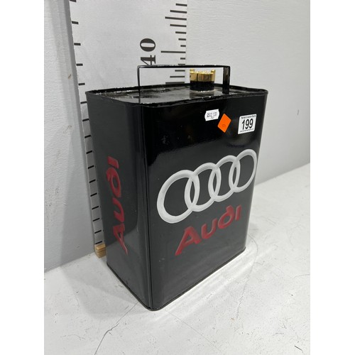 199 - 'Audi' advertising petrol can