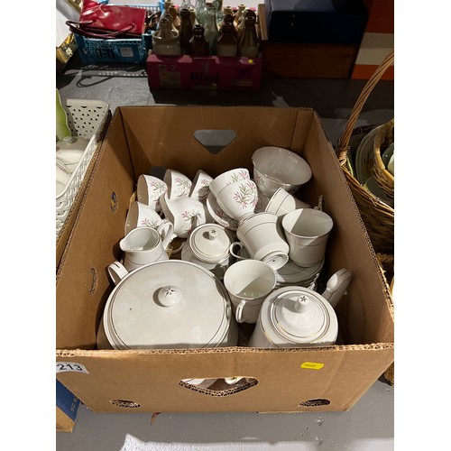 213 - 6 boxes tea / coffee ware