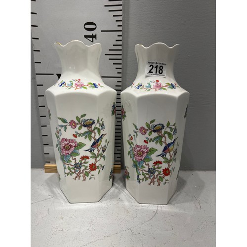 218 - 2 large Aynsley vases