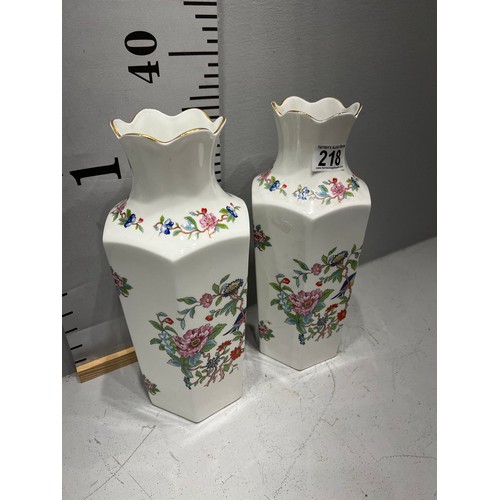 218 - 2 large Aynsley vases