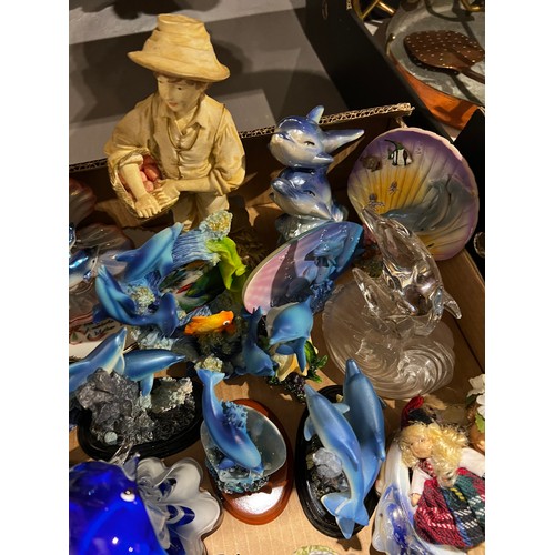 226 - Box Nautical figures, dolphins + mermaids etc