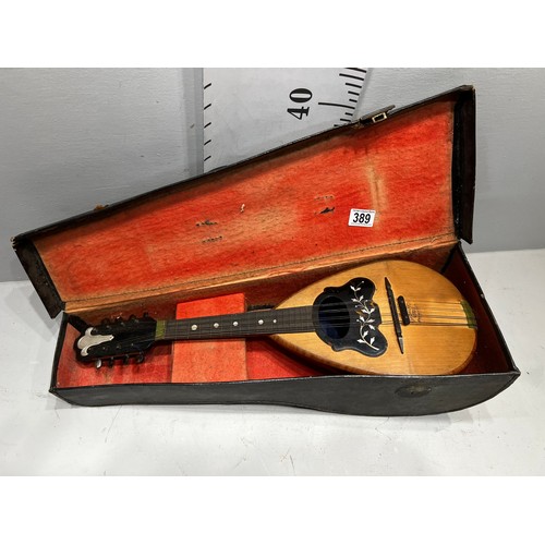 389 - Vintage mandolin in original case