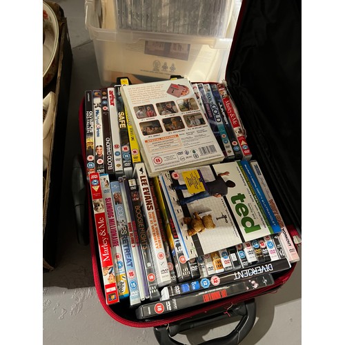 400 - Suitcase of DVD's