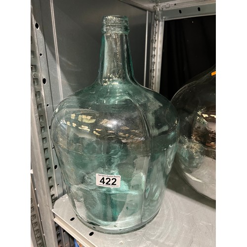 422 - 2 large glass Demi Johns