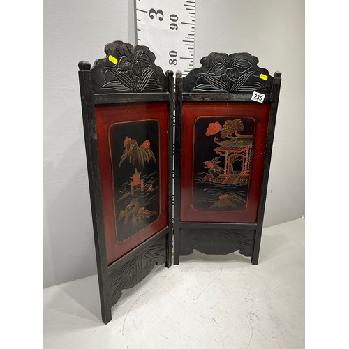 235 - Early 20thC Chinese 2 fold screen