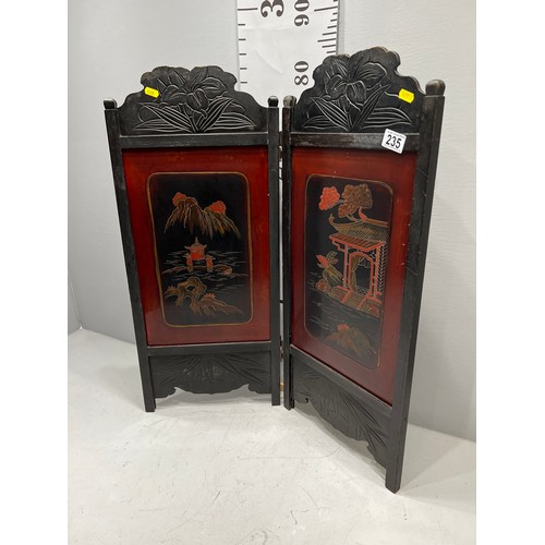 235 - Early 20thC Chinese 2 fold screen