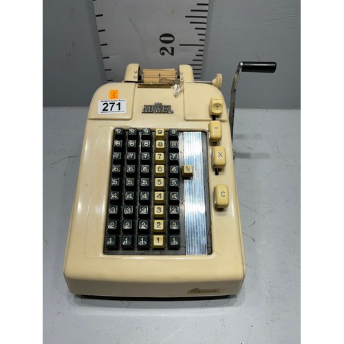 271 - Vintage Adwel adding machine