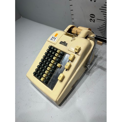 271 - Vintage Adwel adding machine