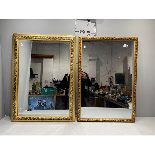 273 - 2 gilt framed wall mirrors