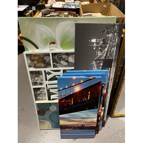 274 - Quantity canvas pictures