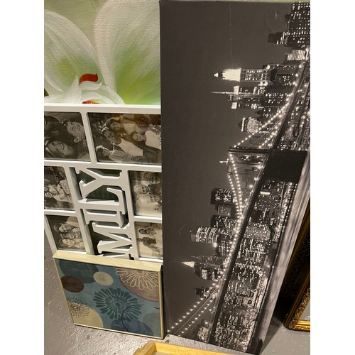 274 - Quantity canvas pictures